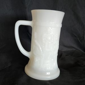 Federal Glass Iridescent Milk Glass Beer Stine